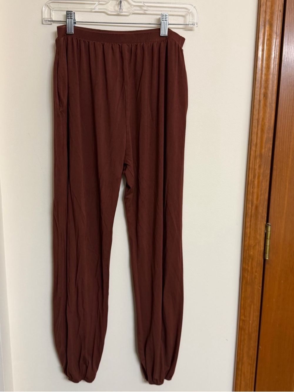 Lulus Casual Elastic Waist Brown Harem Pants